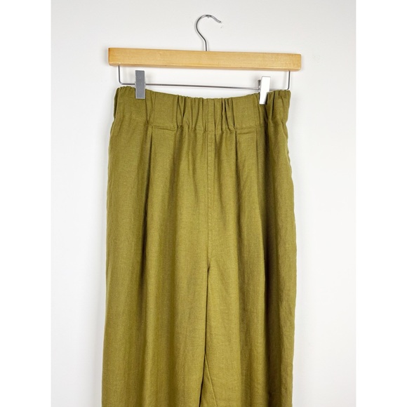 • Elizabeth Suzann • Andy Trouser in Olive Midweight Linen - Picture 8 of 8